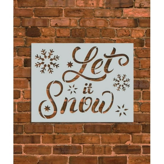 Let it Snow Stencil