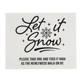 thumbnail image 1 of Let it Snow Wedding Send-Off Sign with Easel, 1 of 1