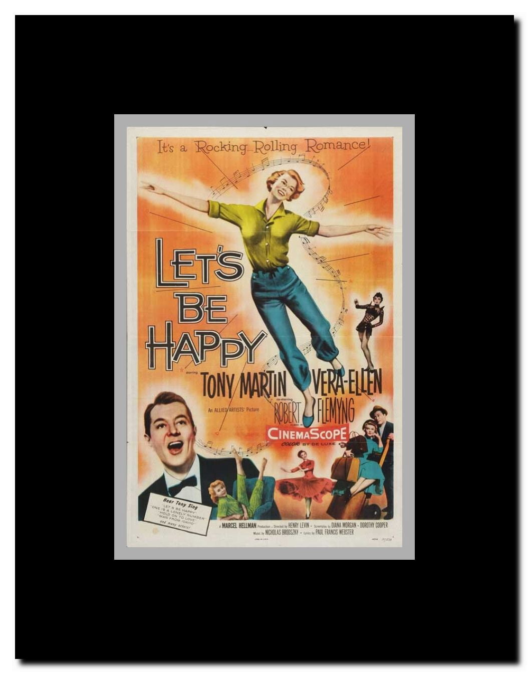 Let's Be Happy Framed Movie Poster