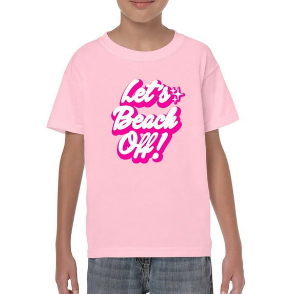 Let's Beach Off T-shirt Youth's -SmartPrintsInk Designs