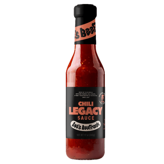 Let's BeeFrank Chili Legacy Sauce - Hot Dog, Burger Topping, 12oz.