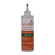 Lets Bond 16 oz Medium Professional Grade Instant Glue, Premium Cyanoacrylate, 100 CPS