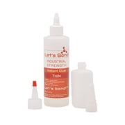 Let's Bond 8 oz Thin Professional Grade Instant Glue Bundle, Premium Cyanoacrylate, 5 CPS