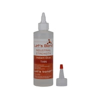 Let's Bond 8 oz Thin Professional Grade Instant Glue, Premium Cyanoacrylate, 5 CPS