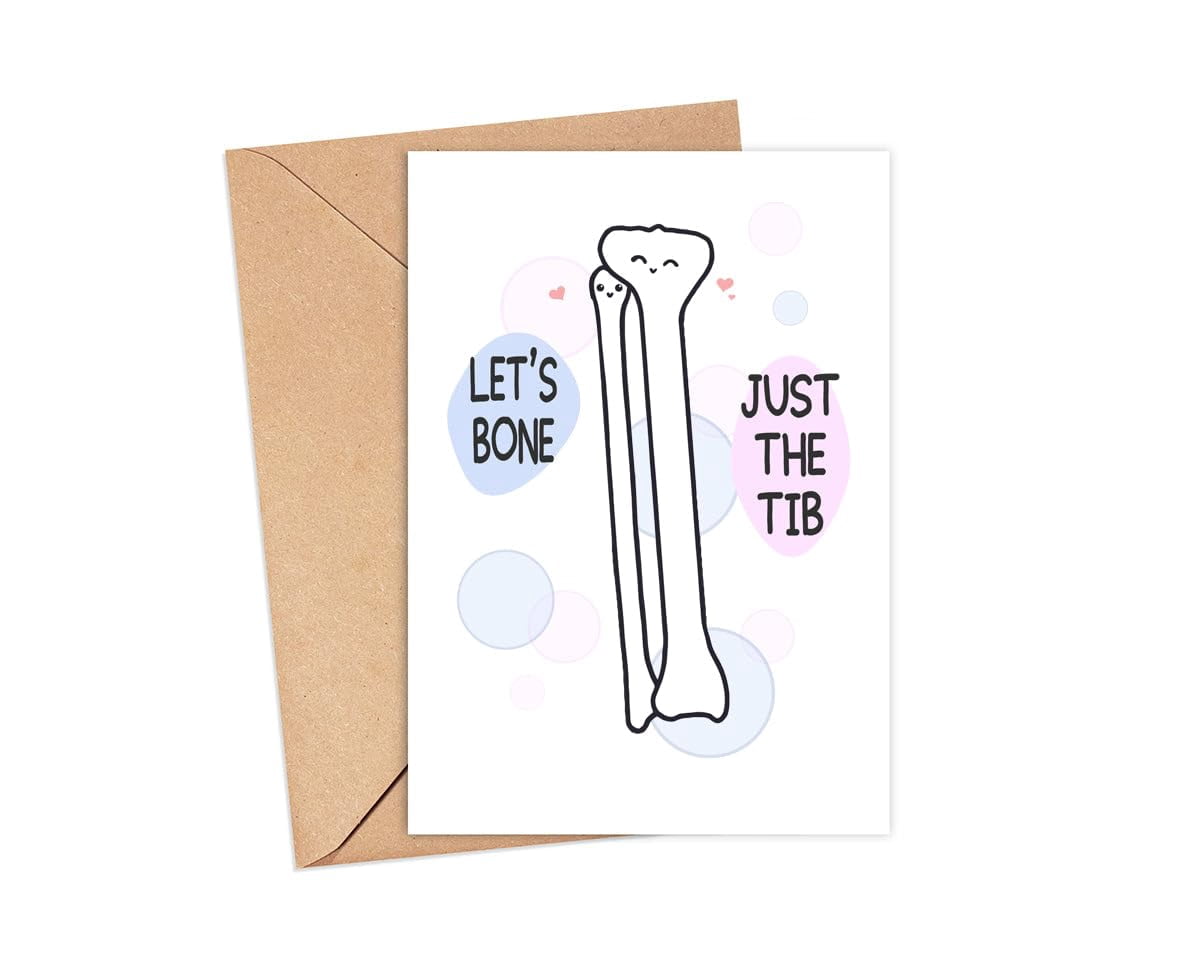 Let's Bone / Just The Tib Card Orthopaedic Surgeon Card Medical
