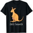 thumbnail image 1 of Let's Bounce Cute Kangaroo T Shirt For Kids and Adults, 1 of 3