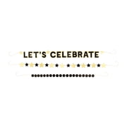 3 Count, 98.5 IN Each, Let's Celebrate Starry Banner Set, by Way To Celebrate