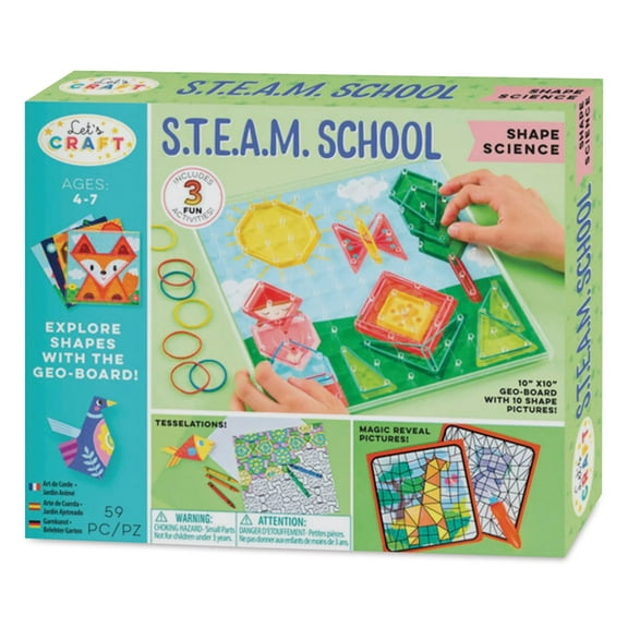 Let's Craft S.T.E.A.M. School Shape Science Set