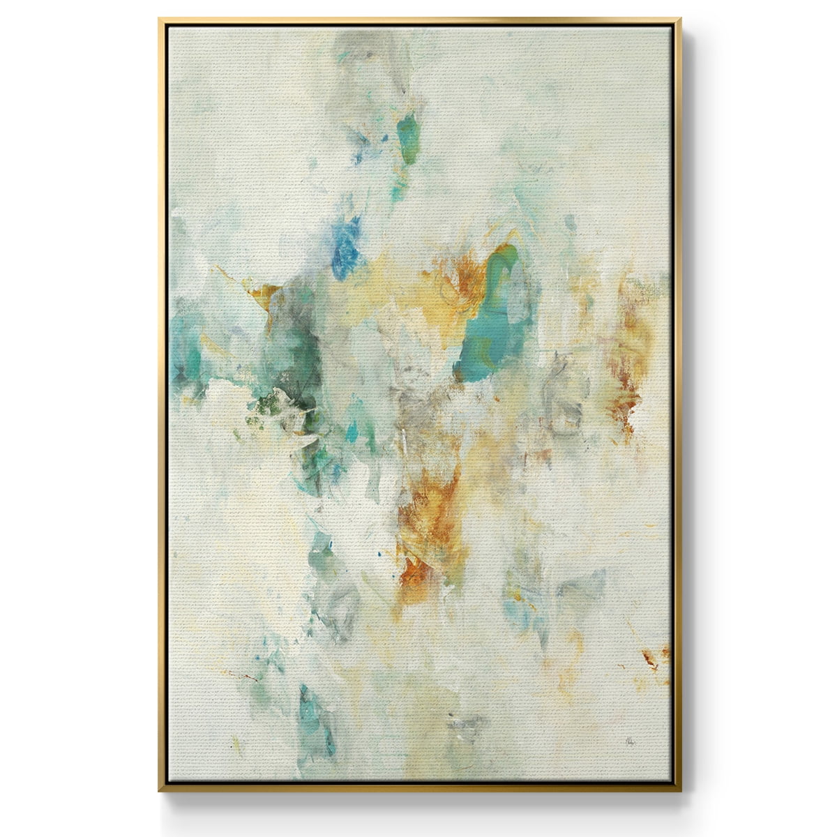 Let's Dance Framed Premium Gallery Wrapped Canvas - Ready to Hang - 17 x 25 - Gold Floating Frame