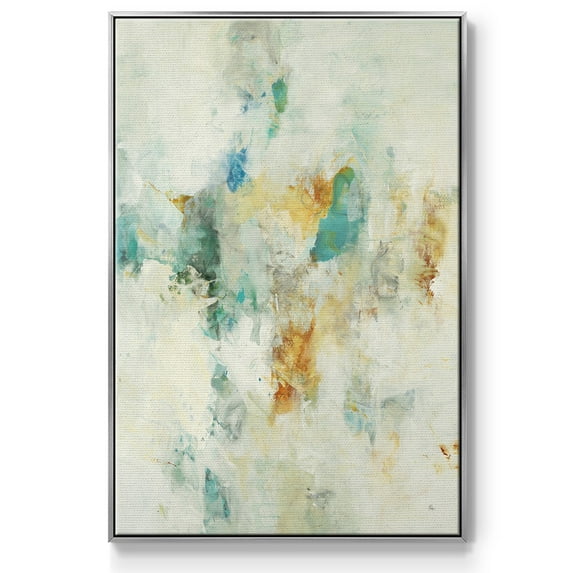 Let's Dance Framed Premium Gallery Wrapped Canvas - Ready to Hang - 27 x 41 - Silver Floating Frame