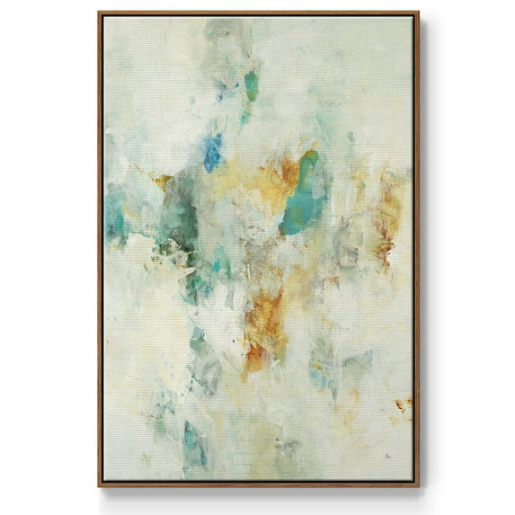 Let's Dance Framed Premium Gallery Wrapped Canvas - Ready to Hang - 27 x 41 - Walnut Floating Frame