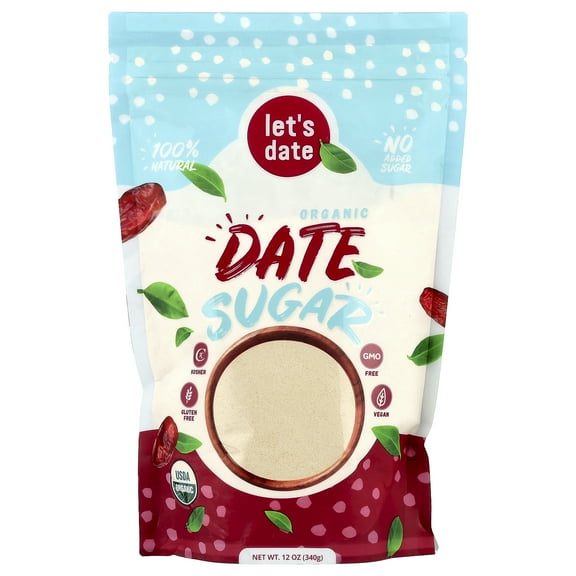 Let's Date Date Sugar, Organic - 12 oz