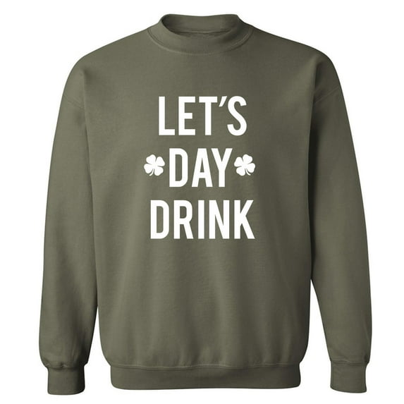 Let's Day Drink (shamrocks) Crewneck Sweatshirt