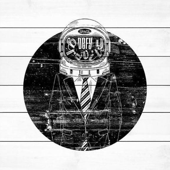 Let's Defy Gravity Painting Print on White Wood