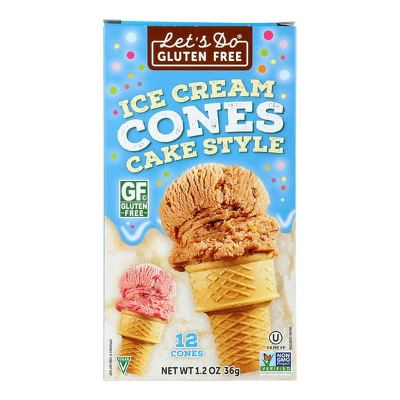 Let's Do Ice Cream Cones - Simple - Case of 12 - 1.2 oz.