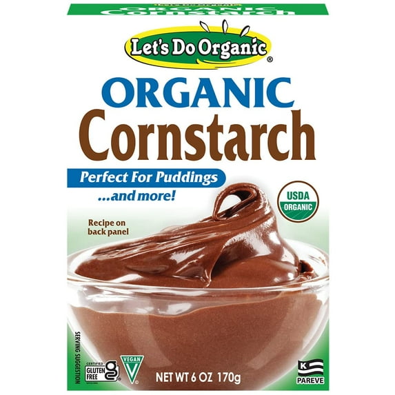 Let's Do Organic Cornstarch, 6 Ounce Boxes (Pack of 6)