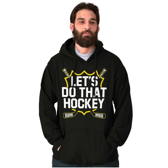Let's Do That Hockey Sports Unisex Plus Size Hoodie Brisco Brands 2X