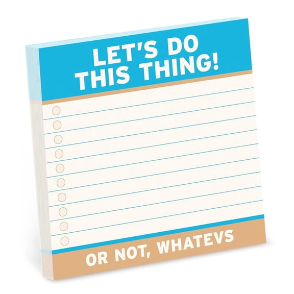 Lets Do This Thing Real Big Stickies (Knock Knock Sticky Notes (4x4)) by Knock Knock