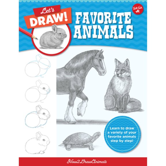 Pre-Owned Let's Draw Favorite Animals: Learn to Draw a Variety of Your Favorite Animals Step by Step! (Paperback) 0760380740 9780760380741