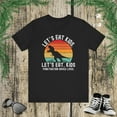 thumbnail image 1 of Let's Eat Kids Let's Eat, Kids Dinosaur Funny Grammar T-rex Unisex T-shirt, 1 of 7