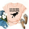 thumbnail image 1 of Let's Eat Kids Punctuation Saves Lives T-shirt Top Grammar Gifts Dino Lover Shirt Women's Tee English Teacher Commas Save Funny, 1 of 3