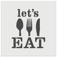 thumbnail image 1 of Let's Eat Knife Fork Spoon DIY Cookie Wall Craft Stencil - 7.0 Inch, 1 of 5