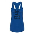 thumbnail image 1 of Let's Eat Peach On Beach Racerback Tank Women -Image by Shutterstock, Female Medium, 1 of 4