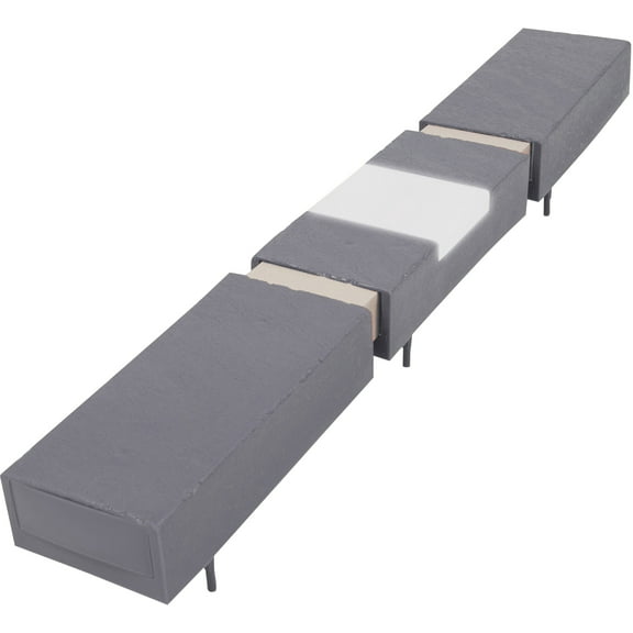 Let's Edge It! Decorative Plastic Brick Edging with 4 Built-in Solar Lights, Terra Cotta, 20-Foot Kit - Argee RG820SG, Gray