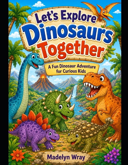 Let's Explore Dinosaurs Together: A Fun Dinosaur Adventure for Curious Kids, (Paperback)