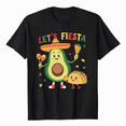 thumbnail image 1 of Let's Fiesta Avocado And Tacos Sombrero Cinco De Mayo Party T-Shirt, 1 of 5