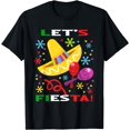 thumbnail image 1 of Let's Fiesta Mexican Hat Cinco De Mayo for Men and Women T-Shirt, 1 of 4
