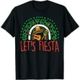 thumbnail image 1 of Let's Fiesta Rainbow Cinco De Mayo Mexican Party Women T-Shirt, 1 of 4