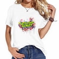 thumbnail image 1 of Let's Find Beauty 80s 90s Rap B-Girl Old School Hip Hop Graffiti Fashionable Graphic Short Sleeve Women's Tee - Summertime Fun! Back To School Gifts, 1 of 3