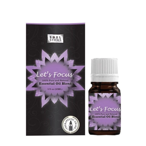Let's Focus Essential Oil 100% Pure Undiluted Therapeutic Grade Natural Oil for Diffuser or Aromatherapy