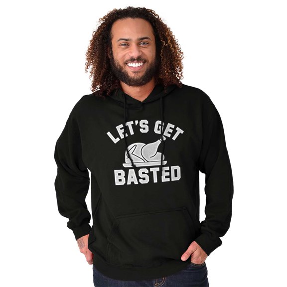 Let's Get Basted Turkey Day Hoodie Sweatshirt Women Men Brisco Brands M