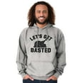 thumbnail image 1 of Let's Get Basted Turkey Day Unisex Plus Fleece Graphic Hoodie Brisco Brands 2X, 1 of 3