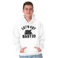 thumbnail image 1 of Let's Get Basted Turkey Day Unisex Plus Fleece Graphic Hoodie Brisco Brands 5X, 1 of 5