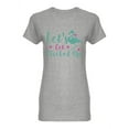 thumbnail image 1 of Let's Get Flocked Up Graphic Shaped Tee Women's -Image by Shutterstock, 1 of 2