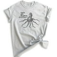 thumbnail image 1 of Let's Get Kraken T-shirt, Unisex Women's Men's Shirt, Animal Pun T-shirt, Funny Giant Octopus Squid Shirt, Heather Ash, X-Small, 1 of 6