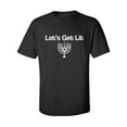 thumbnail image 1 of Let's Get Lit (Menorah) Adult Short Sleeve T-shirt, 1 of 4