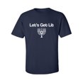 thumbnail image 1 of Let's Get Lit (Menorah) Adult Short Sleeve T-shirt, 1 of 4
