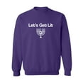 thumbnail image 1 of Let's Get Lit (Menorah) Crewneck Sweatshirt, 1 of 3