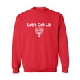 thumbnail image 1 of Let's Get Lit (Menorah) Crewneck Sweatshirt, 1 of 3