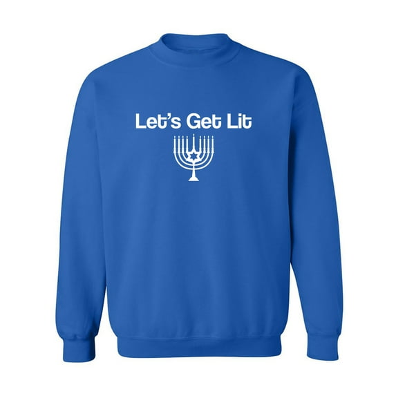 Let's Get Lit (Menorah) Crewneck Sweatshirt