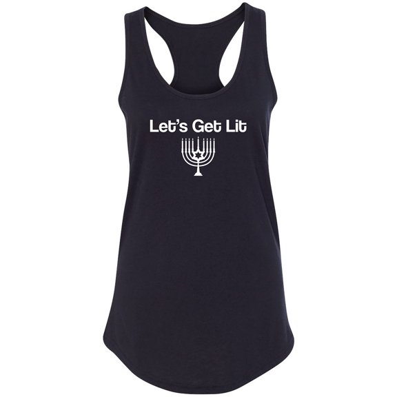 Let's Get Lit (Menorah) Racerback Tank