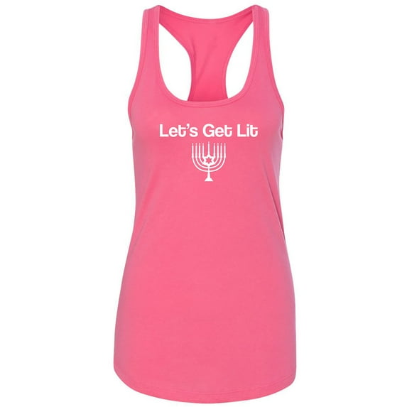 Let's Get Lit (Menorah) Racerback Tank