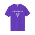 thumbnail image 1 of Let's Get Lit (Menorah) Short Sleeve Neon T-Shirt, 1 of 1