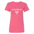 thumbnail image 1 of Let's Get Lit (Menorah) Womens crewneck tee, 1 of 2