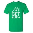 thumbnail image 1 of Let's Get Lit! Sarcastic Humor Graphic Tees Gift For Mens Novelty Funny T Shirt, 1 of 5