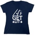 thumbnail image 1 of Let's Get Lit! Sarcastic Humor Novelty Funny Women's Casual Tees, 1 of 3